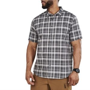 5.11 Tactical Wyatt Short Sleeve Plaid Shirt 580 Volcanic Plaid Large NEW NWT